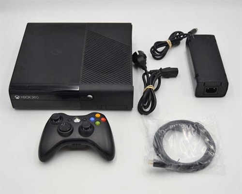 XBOX 360 E Console - Black 250GB - SNR 019378733143 (B Grade) (Used)